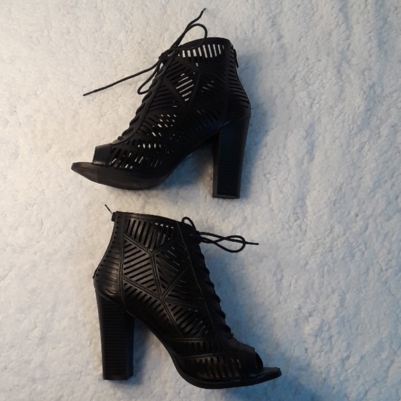 EUC! Mix No. 6 Open Toe Boots - Picture 6 of 8